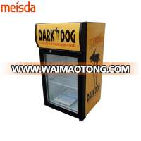 slim small glass door counter top upright beer bottle energy soft drink beverage display cooler fridge