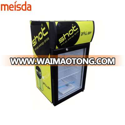 SC40BCE, ETLsingle door upright display cooler, counter top beverage drink fridge